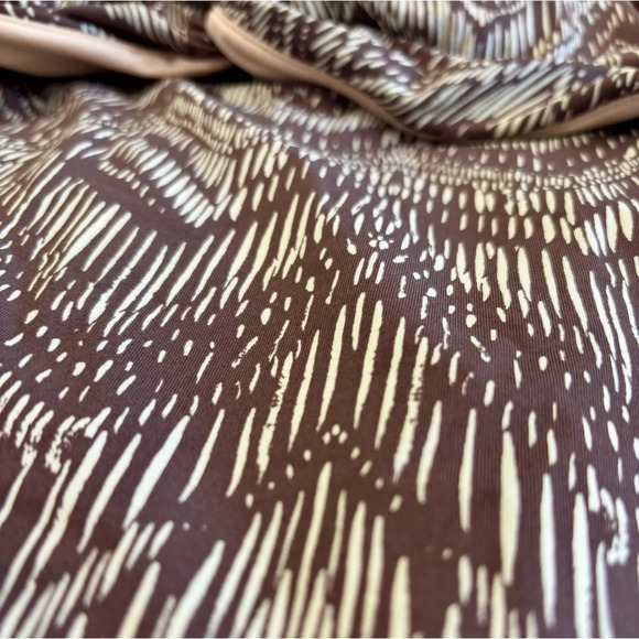 Garnet Hill Women’s Tankini Halter Top Swim Brown Beige Tan NWT - Picture 3 of 6